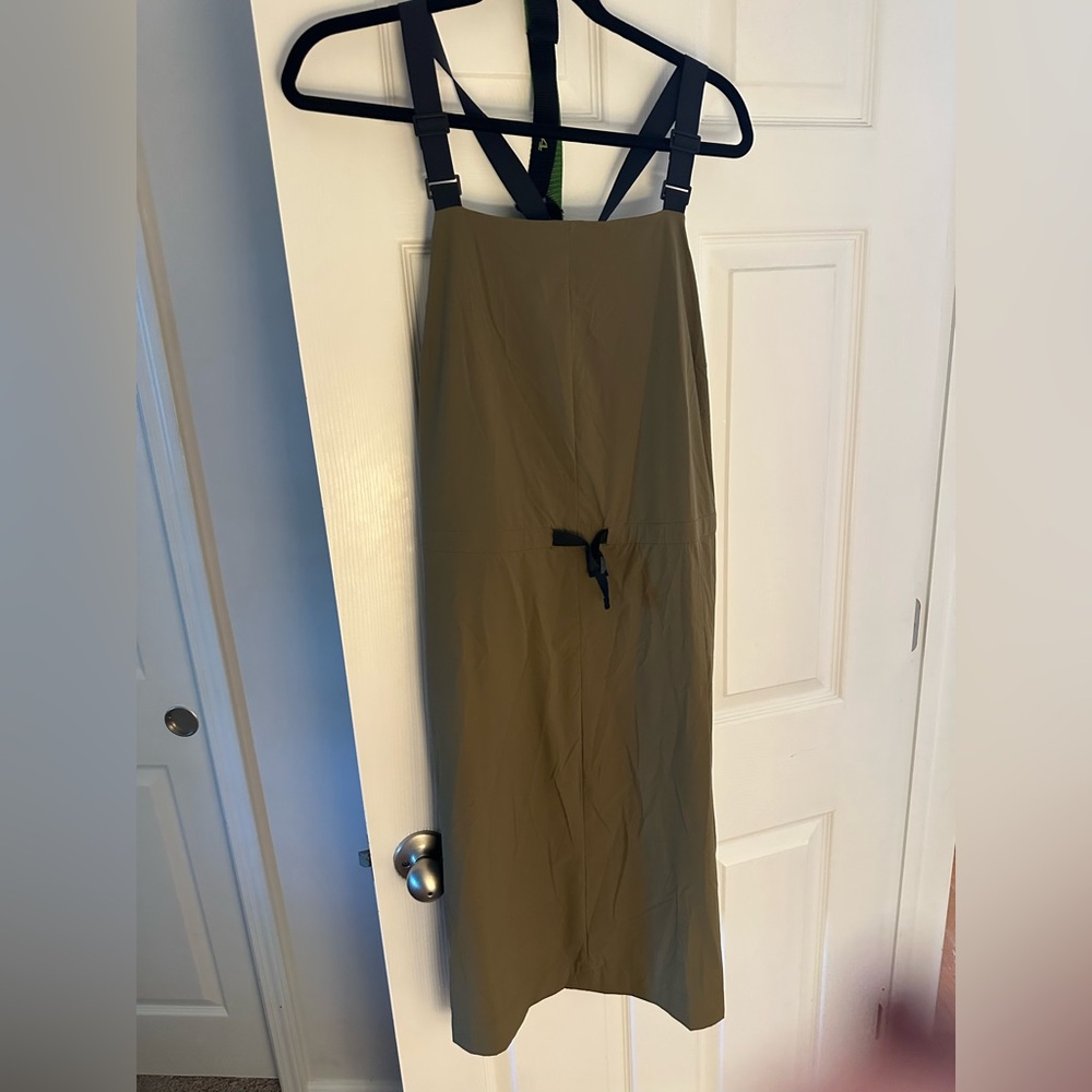 Mountain Hardwear Womens Dress Olive Green Freefall Halter Utility Coverup Sz L